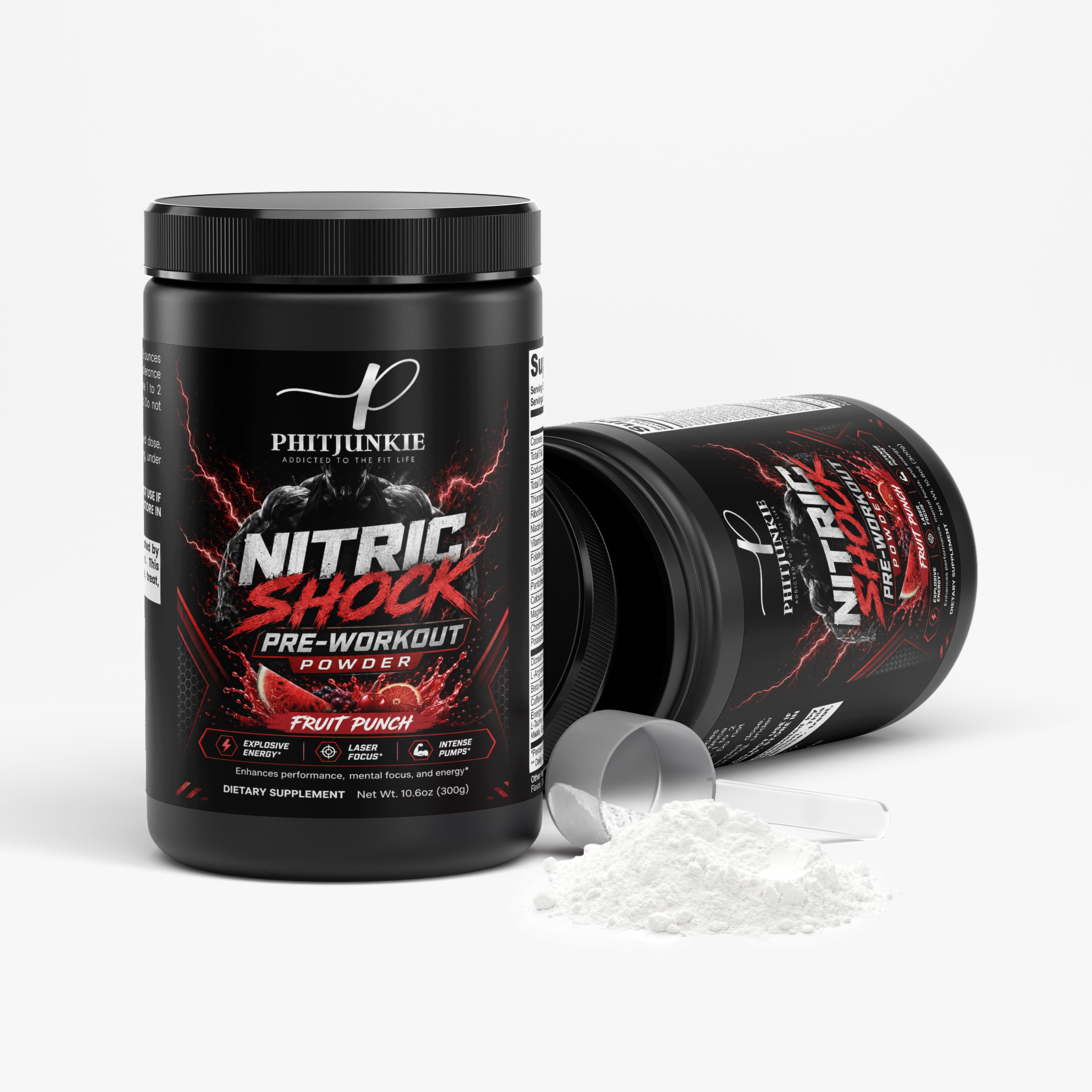 Nitric Shock Pre-Workout Powder (Fruit Punch) 