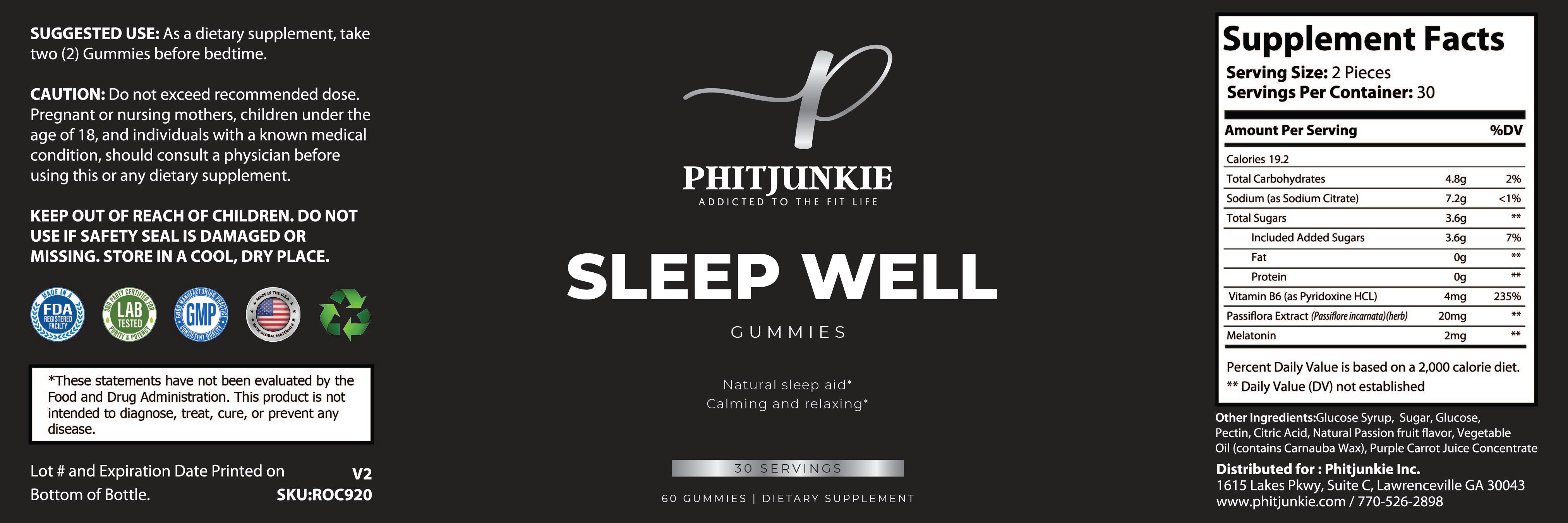 Sleep Well Gummies 