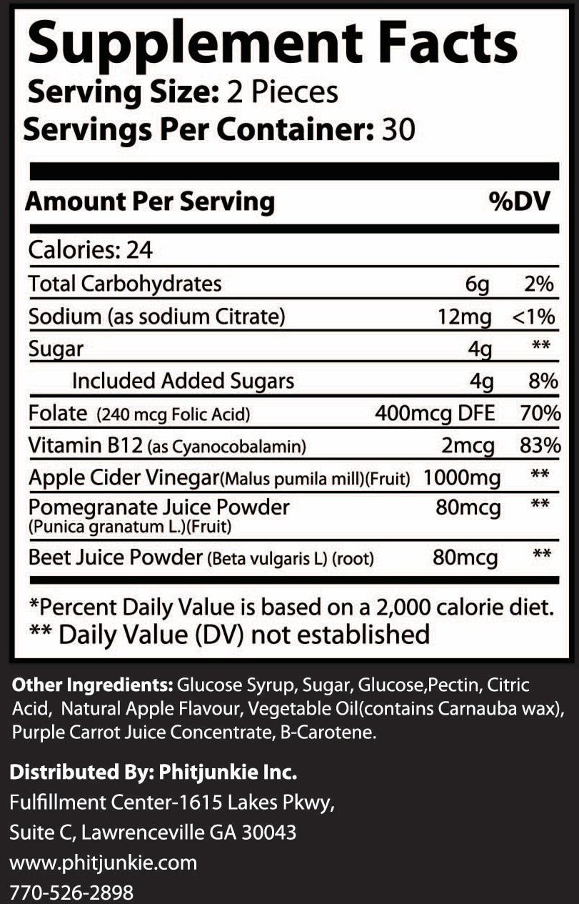Apple Cider Vinegar Gummy's 