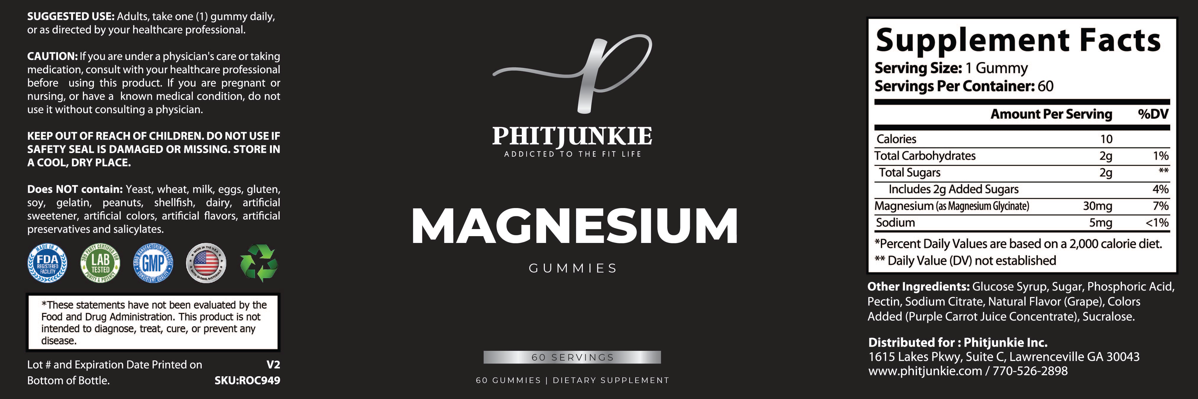 Magnesium Glycenate Gummies 